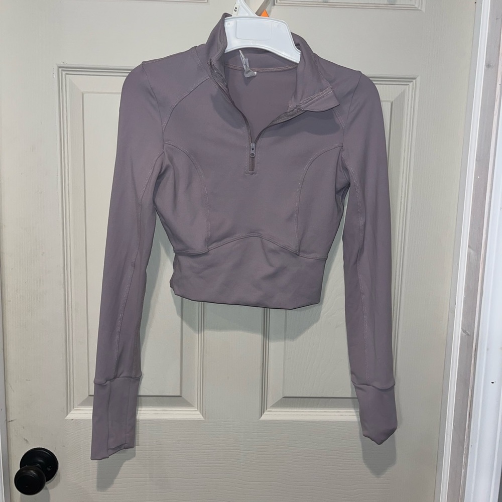Cropped workout jacket